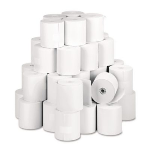 Impact Bond Paper Rolls, 3" X 150 Ft, White, 50/Carton