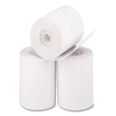 Impact Bond Paper Rolls, 1-Ply, 3.25" X 243 Ft, White, 4/Pack