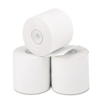 Direct Thermal Printing Thermal Paper Rolls, 2.25" X 165 Ft, White, 3/Pack