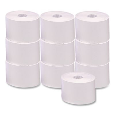 Direct Thermal Printing Thermal Paper Rolls, 1.75" X 230 Ft, White, 10/Pack