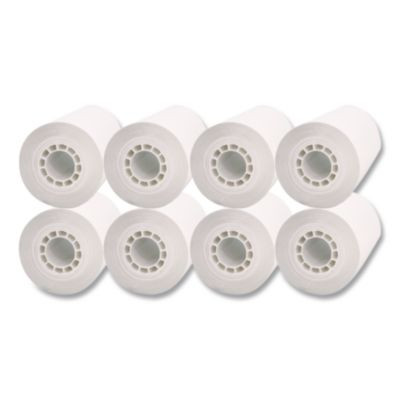 Direct Thermal Printing Thermal Paper Rolls, 3.13" X 230 Ft, White, 8/Pack