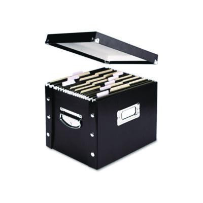 File Box, Letter Files, 11.75" X 9.75" X 9.5", Black