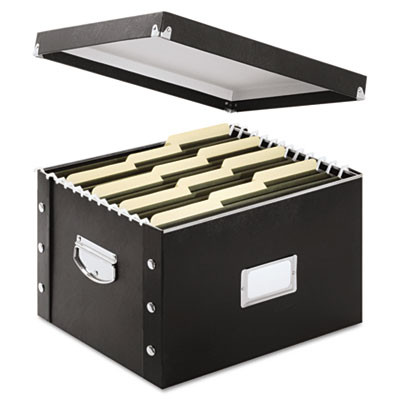 File Box, Letter/Legal Files, 16.25" X 9.75" X 13.25", Black