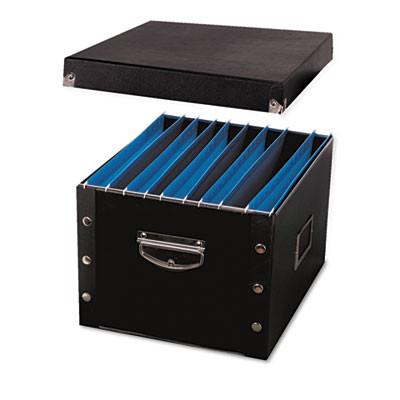 File Box, Letter/Legal Files, 16.25" X 9.75" X 13.25", Black