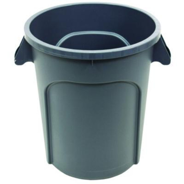 Value-Plus Containers, 20 Gal, Low-Density Polyethylene, Gray