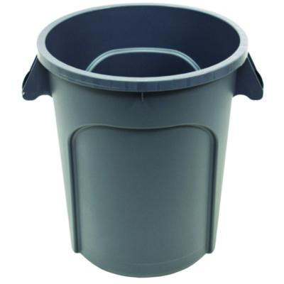 Value-Plus Containers, 20 Gal, Low-Density Polyethylene, Gray