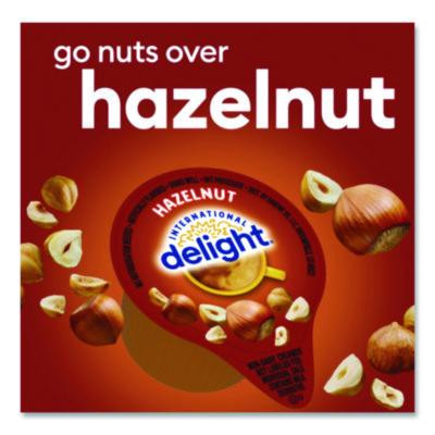 Flavored Liquid Non-Dairy Coffee Creamer, Hazelnut, 0.44 Oz Mini Cups, 192/Carton