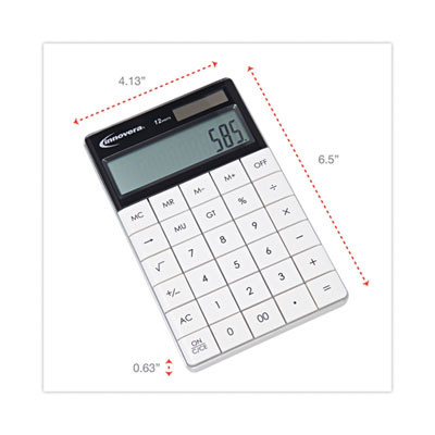 15973 Large Button Calculator, 12-Digit Lcd