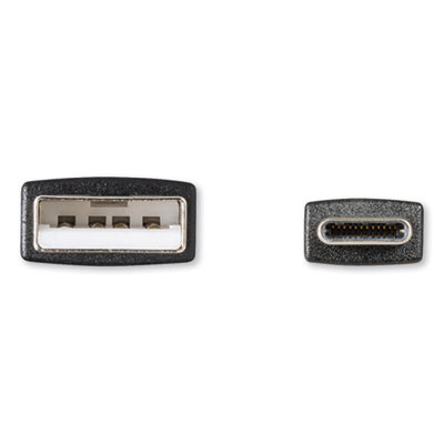 Usb To Usb-C Cable, 3 Ft, Black