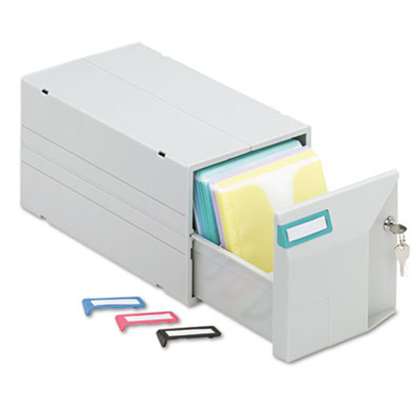 Cd/Dvd Storage Drawer, Holds 150 Discs, Light Gray
