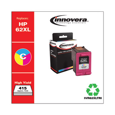 Remanufactured Tri-Color High-Yield Ink, Replacement For 62Xl (C2P07An), 415 Page-Yield