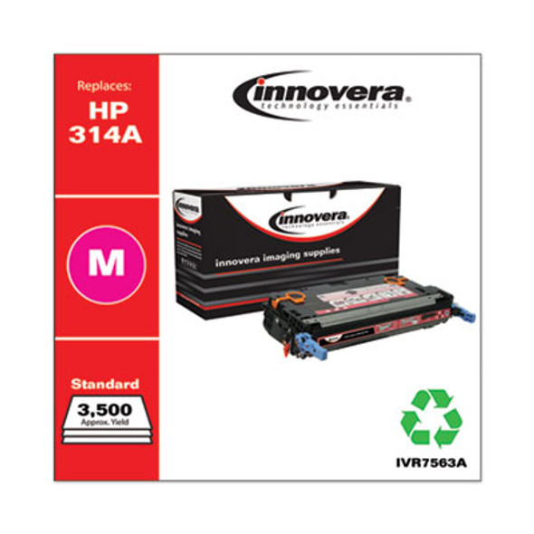 Remanufactured Magenta Toner, Replacement For 314A (Q7563A), 3,500 Page-Yield
