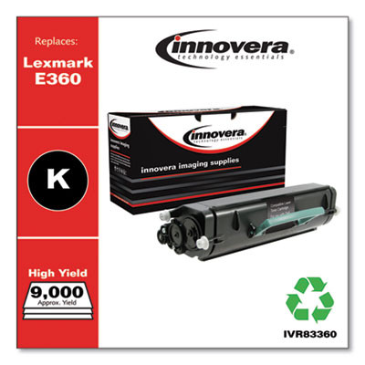 Remanufactured Black Toner, Replacement For E360H21A, 9,000 Page-Yield