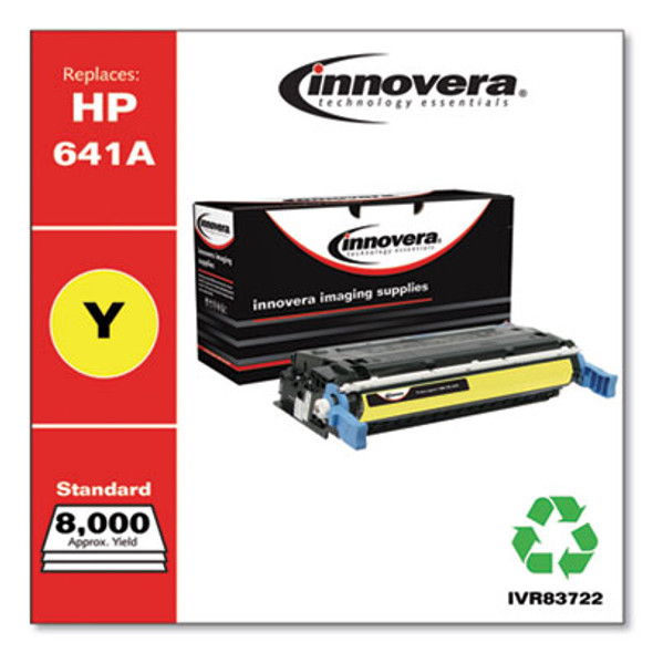 Remanufactured Yellow Toner, Replacement For 641A (C9722A), 8,000 Page-Yield