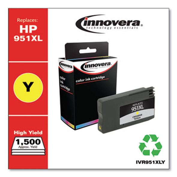 Remanufactured Yellow High-Yield Ink, Replacement For 951Xl (Cn048An), 1,500 Page-Yield