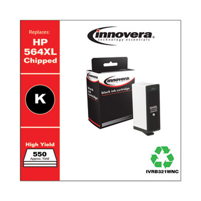 Remanufactured Black High-Yield Ink, Replacement For 564Xl (Cb321Wn), 550 Page-Yield