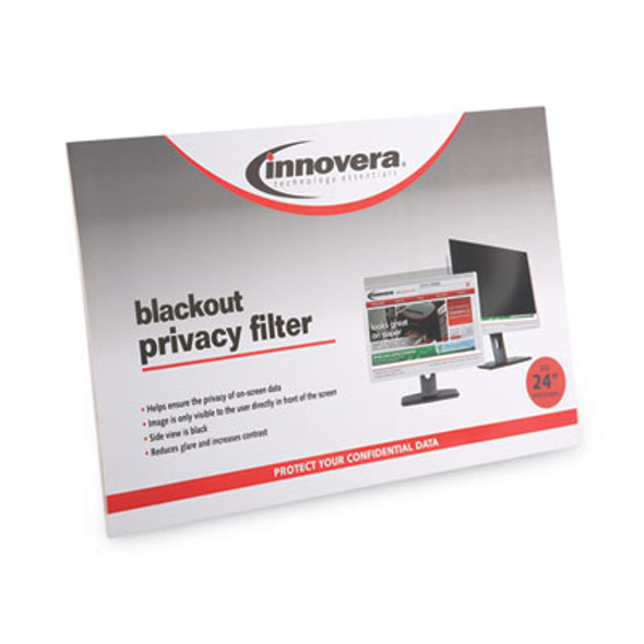 Blackout Privacy Filter For 24" Widescreen Flat Panel Monitor, 16:10 Aspect Ratio