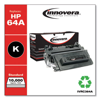 Remanufactured Black Toner, Replacement For 64A (Cc364A), 10,000 Page-Yield