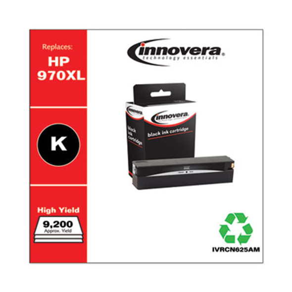 Remanufactured Black High-Yield Ink, Replacement For 970Xl (Cn625Am), 9,200 Page-Yield