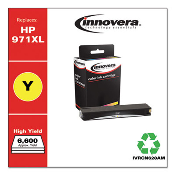 Remanufactured Yellow High-Yield Ink, Replacement For 971Xl (Cn628Am), 6,600 Page-Yield