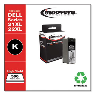 Remanufactured Black High-Yield Ink, Replacement For 21Xl/22Xl (330-5885), 500 Page-Yield