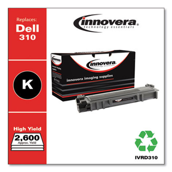 Remanufactured Black High-Yield Toner, Replacement For 593-Bbkc, 2,600 Page-Yield