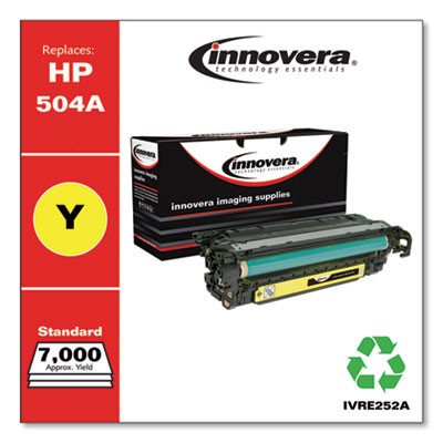 Remanufactured Yellow Toner, Replacement For 504A (Ce252A), 7,000 Page-Yield