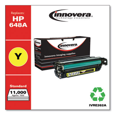 Remanufactured Yellow Toner, Replacement For 648A (Ce262A), 11,000 Page-Yield