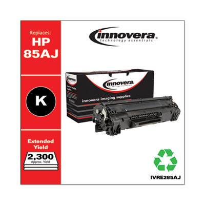 Remanufactured Black Extended-Yield Toner, Replacement For 85A (Ce285Aj), 2,300 Page-Yield