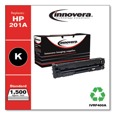 Remanufactured Black Toner, Replacement For 201A (Cf400A), 1,500 Page-Yield