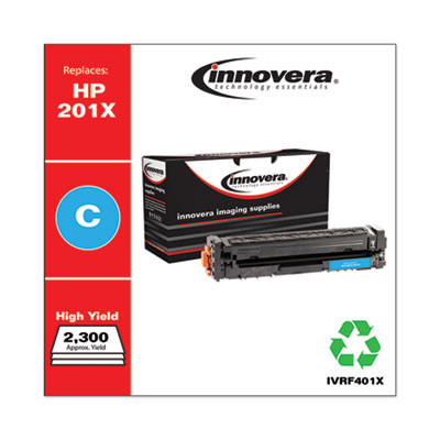 Remanufactured Cyan High-Yield Toner, Replacement For 201X (Cf401X), 2,300 Page-Yield