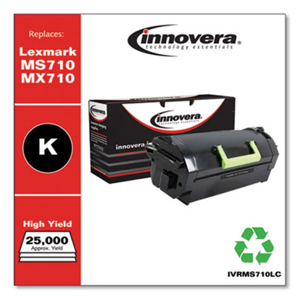 Remanufactured Black High-Yield Toner, Replacement For Ms710/Mx710, 25,000 Page-Yield