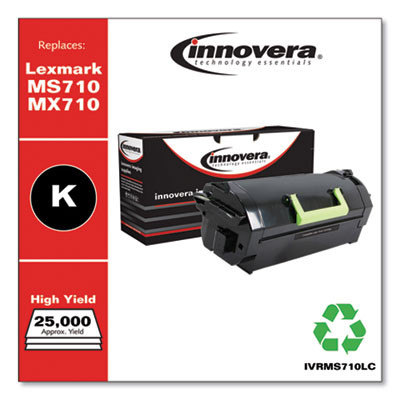 Remanufactured Black High-Yield Toner, Replacement For Ms710/Mx710, 25,000 Page-Yield