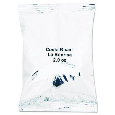 Coffee Portion Packs, Costa Rican La Sonrisa, 2 Oz Packets, 40/Carton