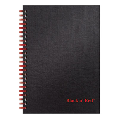 Hardcover Twinwire Notebooks, Scribzee Compatible, 1-Subject, Wide/Legal Rule, Black/Red Cover, (70) 8.25 x 5.88 Sheets