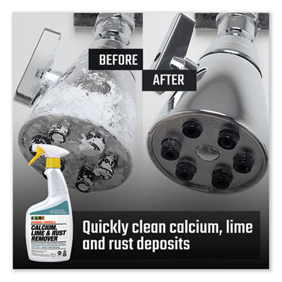 Calcium, Lime And Rust Remover, 32 Oz Spray Bottle, 6/Carton