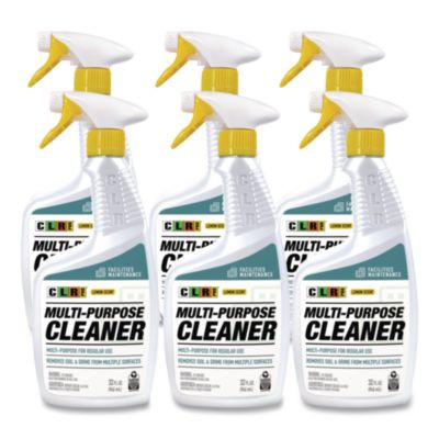 Multi-Purpose Cleaner, Lemon Scent, 32 Oz Bottle, 6/Carton