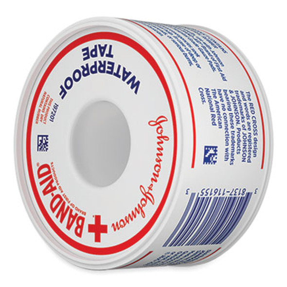 Water Block Waterproof Medical Tape, Dry Rubber, 1 x 10 Yds, White