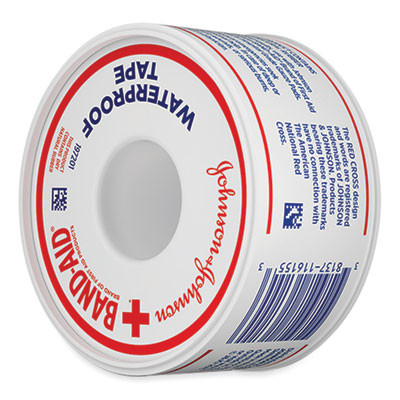 Water Block Waterproof Medical Tape, 1 x 10 Yds, White