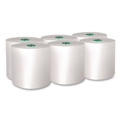 Pro Hard Roll Paper Towels With Absorbency Pockets For Scott Pro Dispenser, Green Core Only, 1-Ply, 7.5" x 900 Ft,6 Rolls/Ct