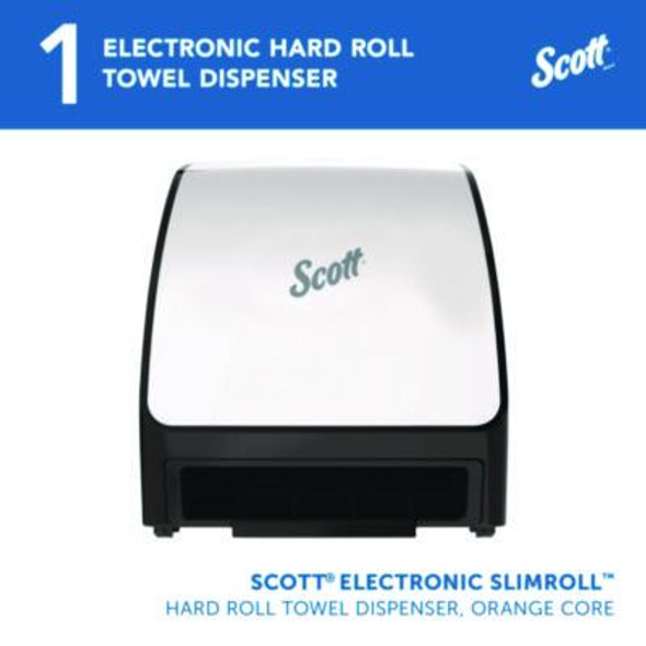 Slimroll Electronic Towel Dispenser, 12.35 x 7.25 x 11.8, White/Black