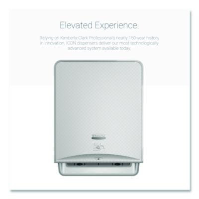 Icon Automatic Roll Towel Dispenser, 20.12 x 16.37 x 13.5, Silver Mosaic