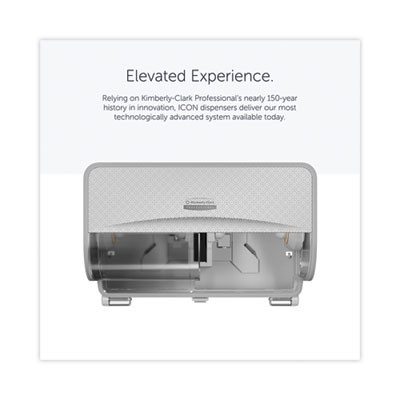 Icon Coreless Standard Roll Toilet Paper Dispenser, 8.43 x 13 x 7.25, Silver Mosaic