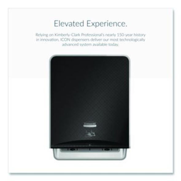 Icon Automatic Roll Towel Dispenser, 20.12 x 16.37 x 13.5, Black Mosaic