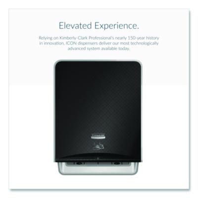 Icon Automatic Roll Towel Dispenser, 20.12 x 16.37 x 13.5, Black Mosaic