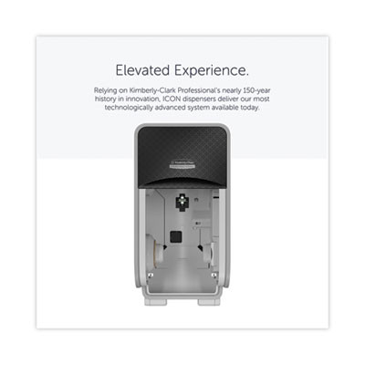 Icon Coreless Standard Roll Toilet Paper Dispenser, 7.18 x 13.37 x 7.06, Black Mosaic