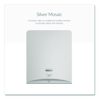 Icon Faceplate For Automatic Roll Towel Dispenser, 18.12 x 15.62 x 12.87, Silver Mosaic