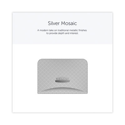 Icon Faceplate For Coreless Standard Roll Toilet Paper Dispenser, 4.25 x 6 x 1.5, Silver Mosaic