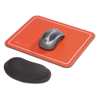 Srv Optical Mouse Pad, 9 x 7.75, Red