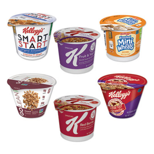 Breakfast Cereal - Single Serve, Classic Wellness Assortment, 2.2 Oz Cup, 60/Carton